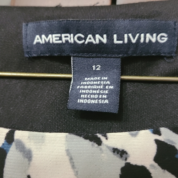 American Living Rouched Front Floral Dress size 12 - Picture 4 of 7